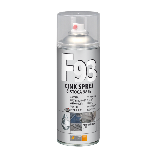 Sprej cink F93 - 400 ml