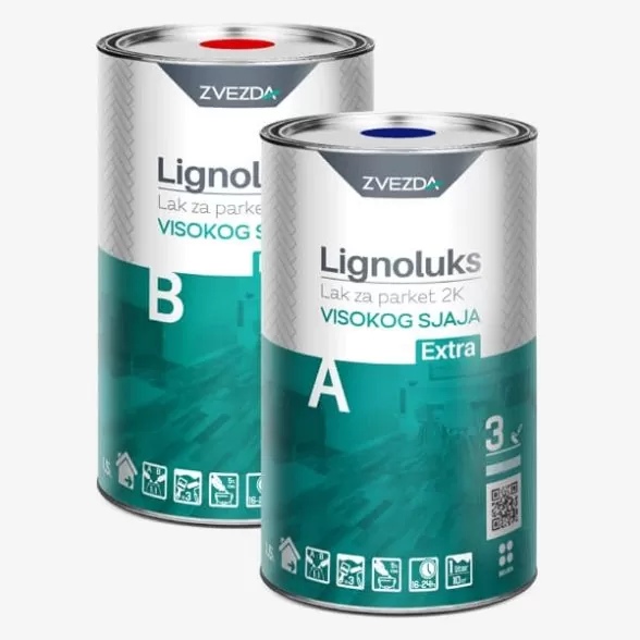 Zvezda Lignoluks 2K Lak za parket Extra A+B visoki sjaj