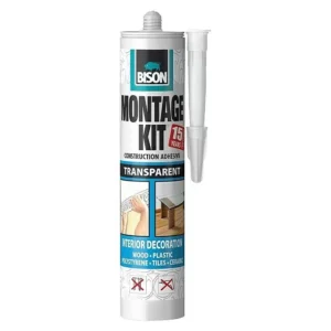 Bison Montage kit transparent 310 gr