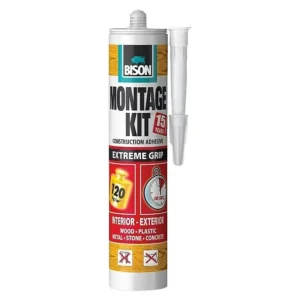 Bison Montage kit extreme grip 370 gr - Montažni lepak 10 sekundi