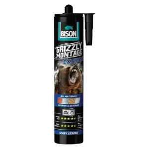 Bison Grizzly extrem montažni lepak beli 370 gr