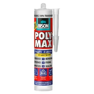 Bison Poly max high tack transparent 300 gr