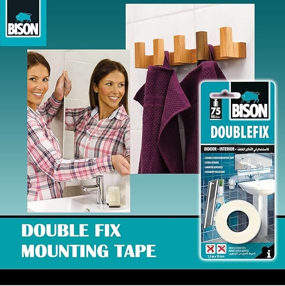 Bison Double fix 1.5 m x 19 mm - Duplolepljiva traka - Slika 5