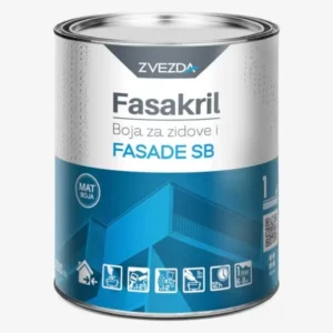Zvezda Fasakril Boja za zidove i fasade SB bela