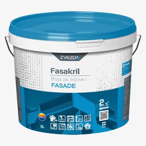 Zvezda Fasakril Boja za zidove i fasade bela