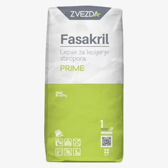 Zvezda Fasakril Lepak za lepljenje stiropora PRIME 25 kg