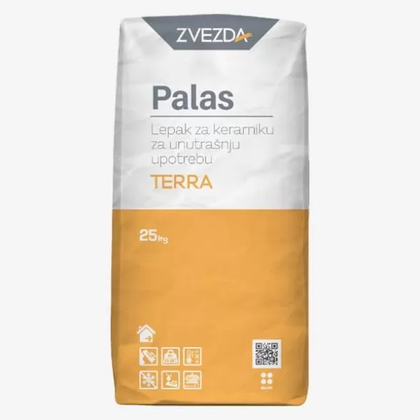 Zvezda Palas Lepak za keramiku za unutrašnju upotrebu TERRA 25 kg